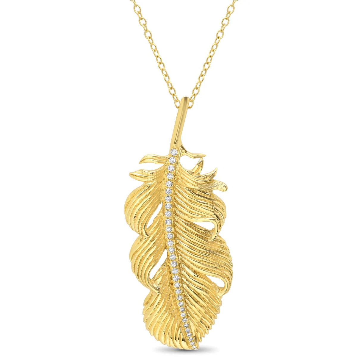 Large Feather Necklace