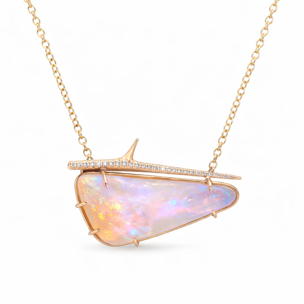 Pastel Opal Thorn Necklace