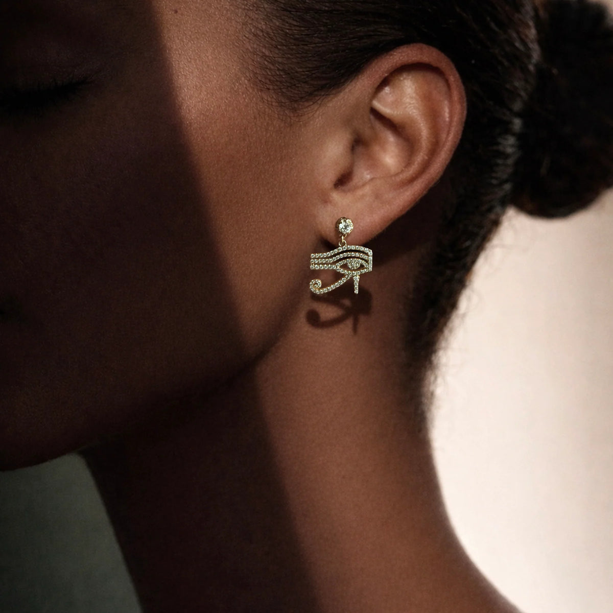 Eye of Ra Dangle Earring